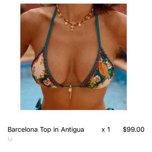 Barcelona Top in Antigua - Multicolor Bikini Top